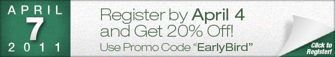 Content Marketing Workshop - April 7, 2011 - Register by March 1 and Get 40% Off! Content Marketing Workshop - April 7, 2011 - Register by March 1 and Get 40% Off!