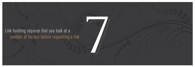 7 Criteria to Consider When Building Links 7 Criteria to Consider When Building Links