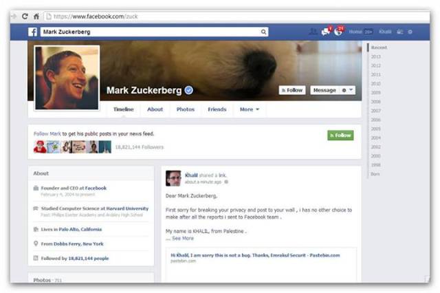Zuckerberg Hacked