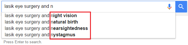 google suggest for ideation